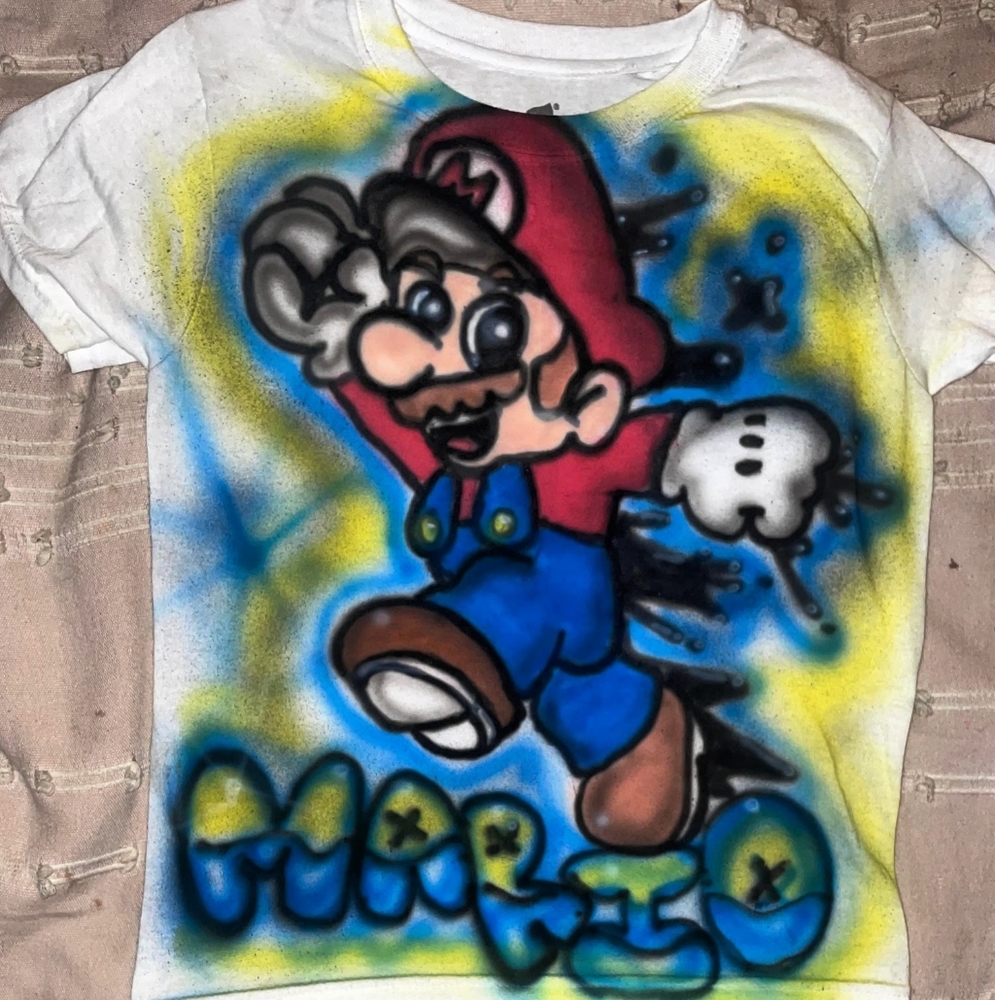 super mario kids shirt